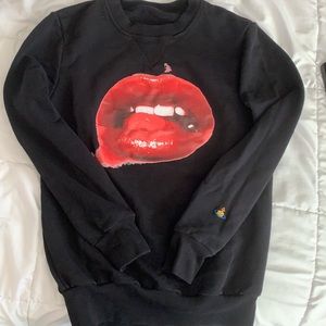 Women’s Mouth design Crewneck sweater